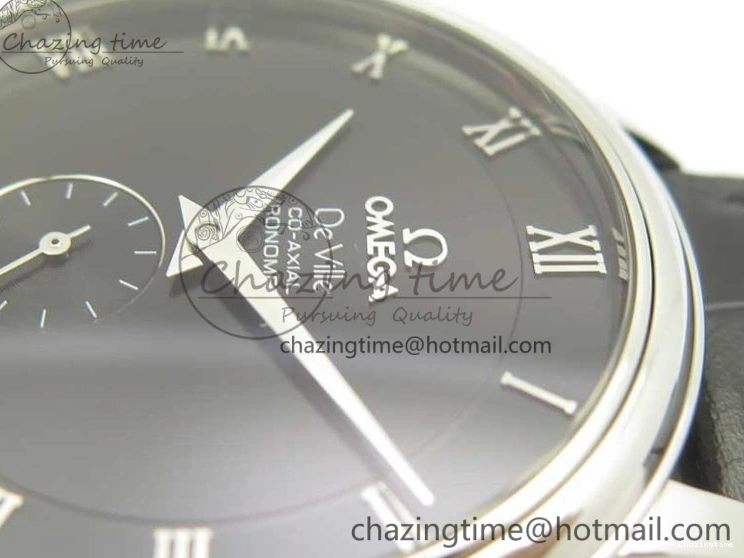 0413 De Ville Prestige Small Second TWF 1:1 Best Edition Black Dial on Black Leather Strap MIYOTA Resilient 8037